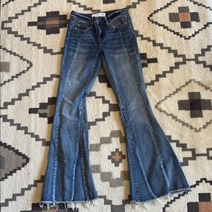 Women's Blue Flared Jeans